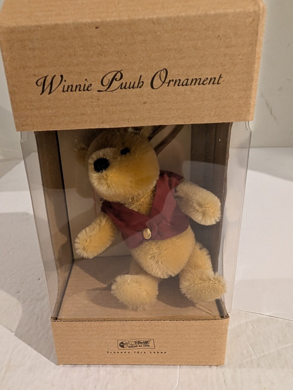 2001 Steiff Winnie The Pooh Christmas Ornament 680113 Limited Edition